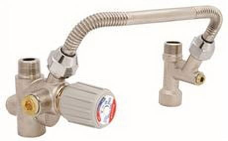 Bronze and Copper Metallic Water Heater Kit with Valve and Flex Connector