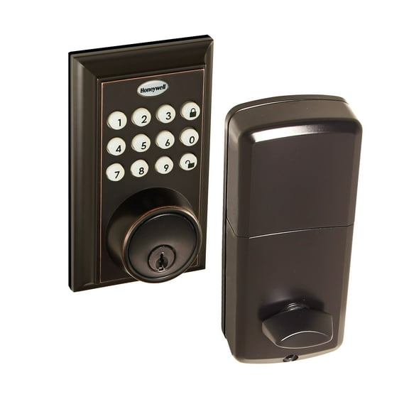 Honeywell Door Locks, Digital Entry Keypad Knob Bluetooth Lock, Oil Rubbed Bronze 8832401S