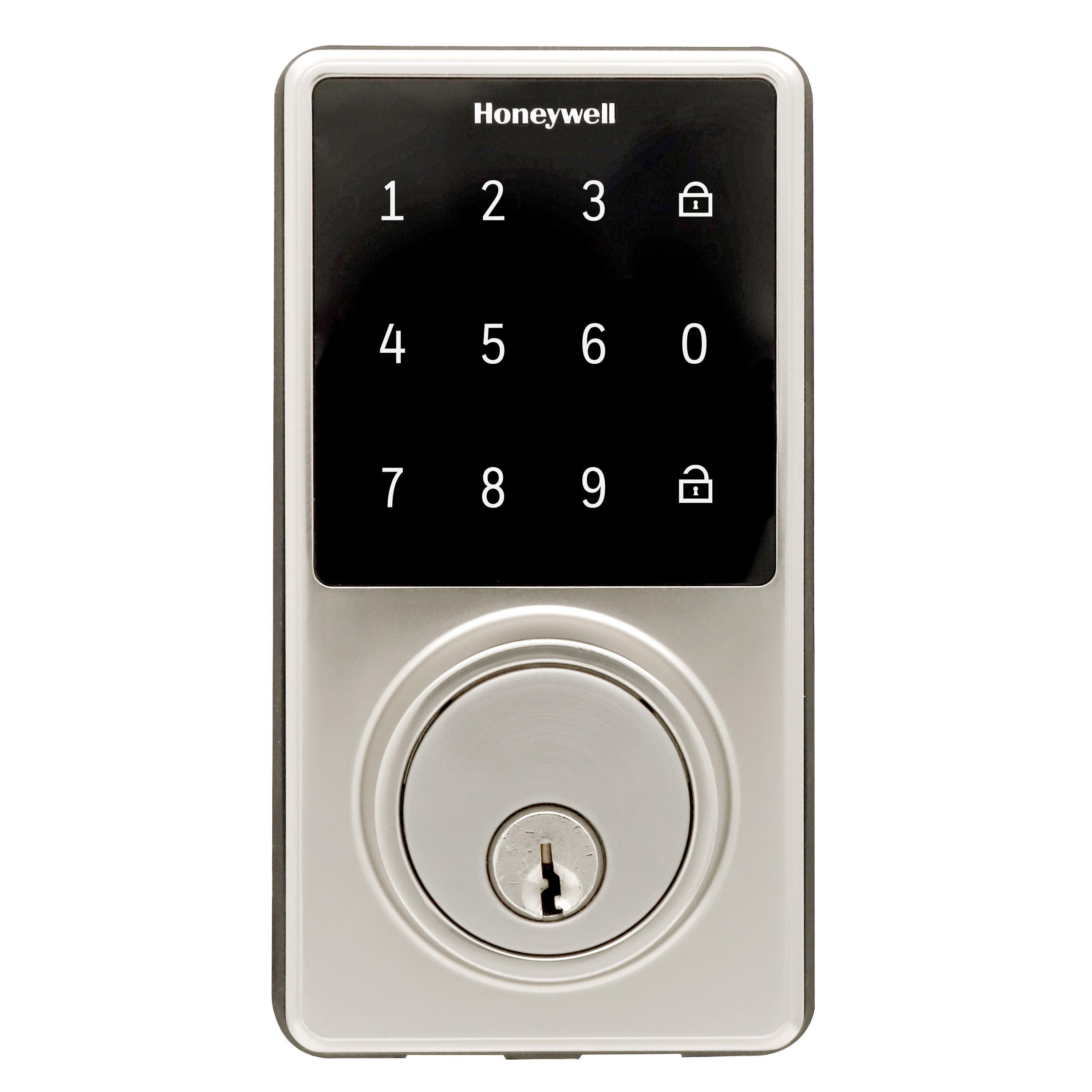 Honeywell Door Locks, Electronic Deadbolt with Touchscreen in Satin