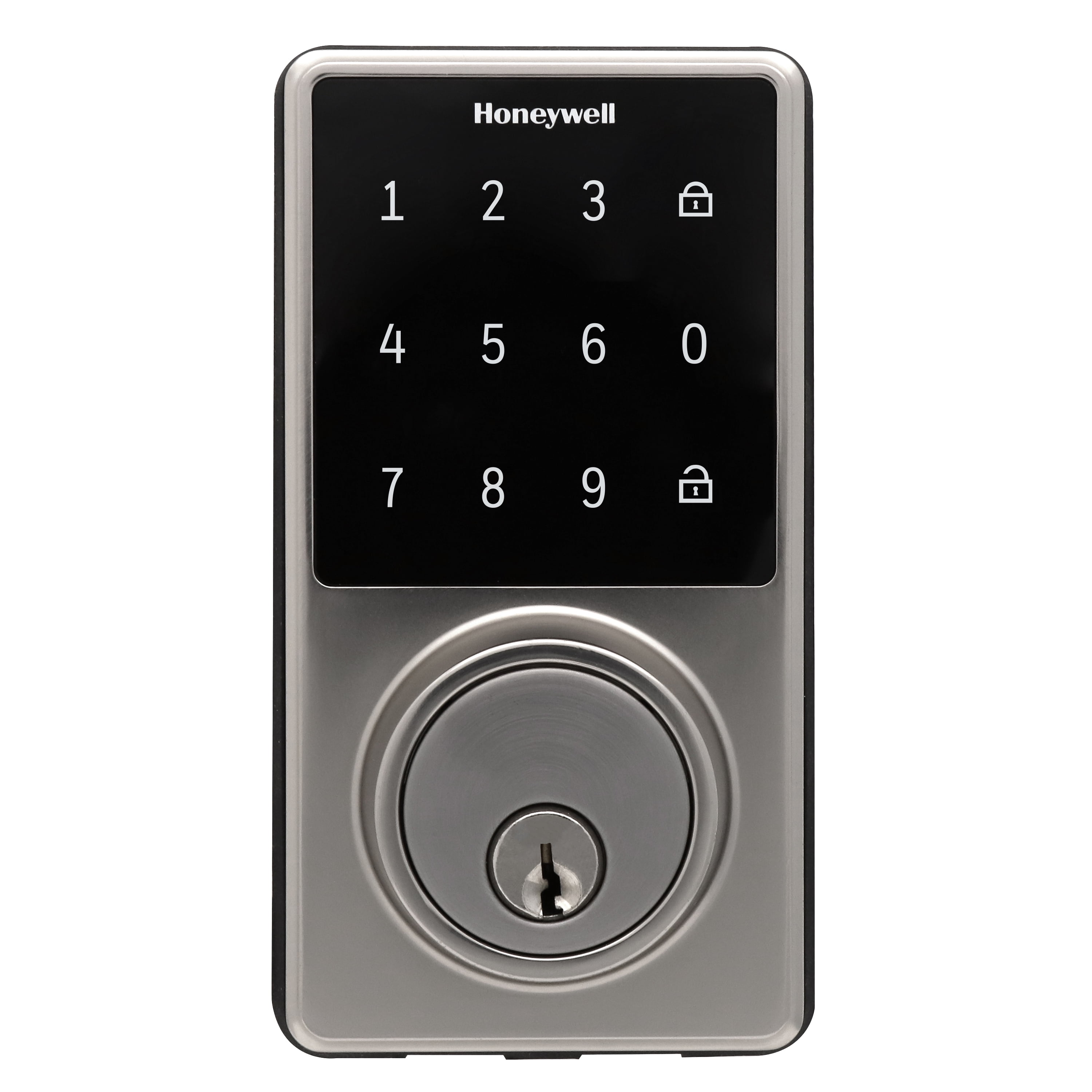 Honeywell Door Locks, Electronic Deadbolt with Touchscreen in Satin