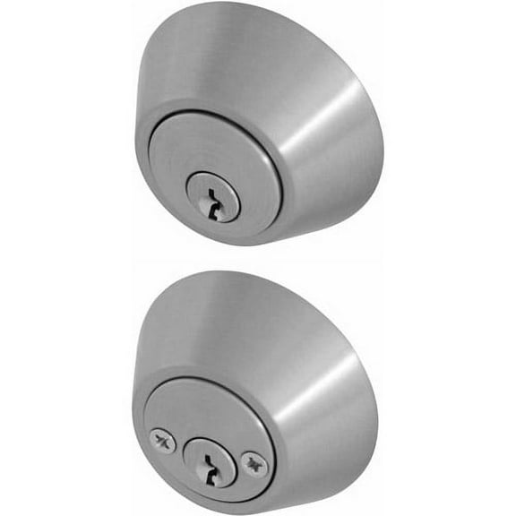 Honeywell Double Cylinder Deadbolt, Satin Nickel, 8112309