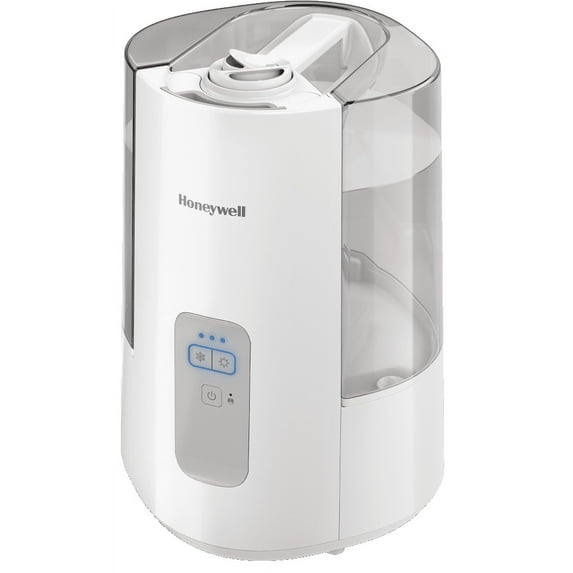 Honeywell Dual Comfort Cool Warm Mist Humidifier, 600 sq ft, White, HWC775W