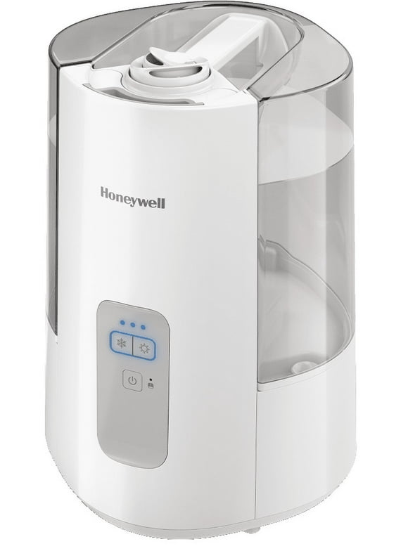 Honeywell Dual Comfort Cool Warm Mist Humidifier, 600 sq ft, White, HWC775W