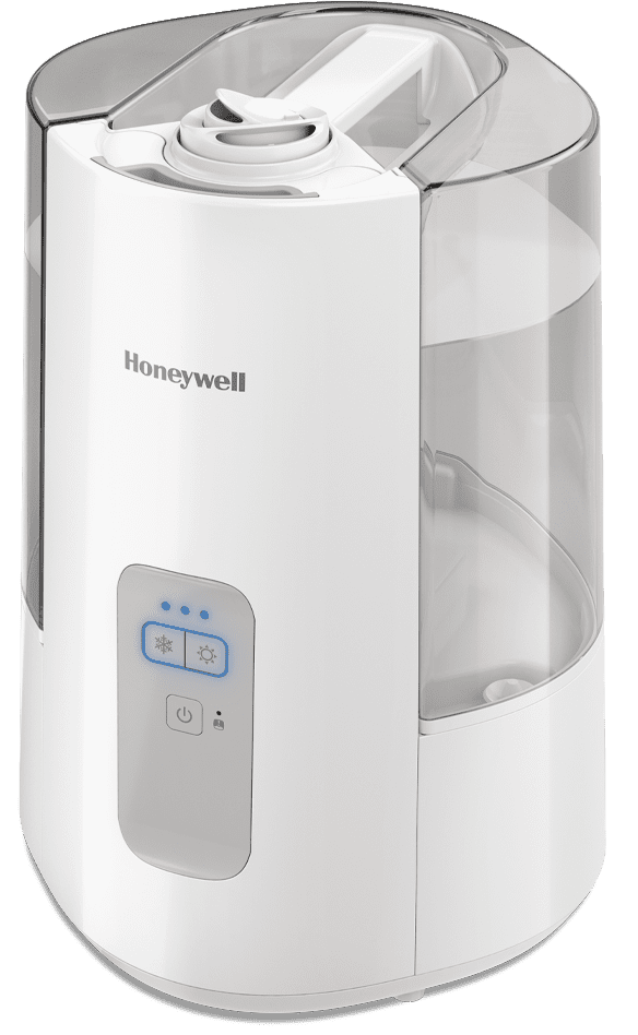 Honeywell Dual Comfort Cool Warm Mist Humidifier, 600 sq ft, White