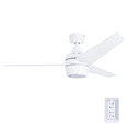 thumbnail image 1 of Honeywell Eamon 52" Modern Bright White Remote Control Ceiling Fan with Integrated LED Light, 3 Blade, 1 of 10