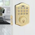 thumbnail image 1 of Honeywell Electronic Entry Deadbolt Door Lock, Polished Brass, 1 of 17