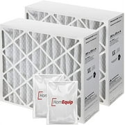 Honeywell FC100A1037 Furnace Filters, 20x25x4 Air Filter Replacement Merv 11 Filter Media with Homequip Disposal Bag (2 Pack)