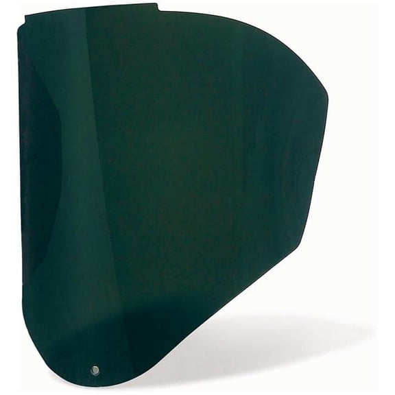 North Safety B3150292 Honeywell Face Shield Replacement Visor - Uncoated - Polycarbonate - Shade 5 - Green