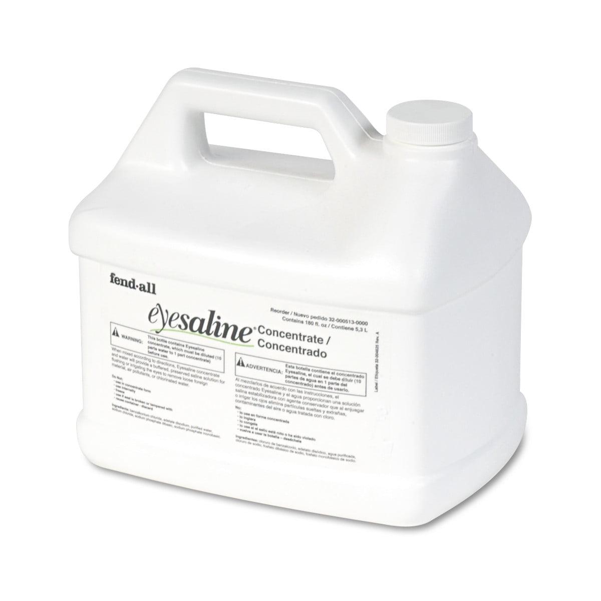 Honeywell Fendall Eyesaline Stream II Eyewash Station Refill, 180 oz Bottles, 4/Carton -FND320005130000
