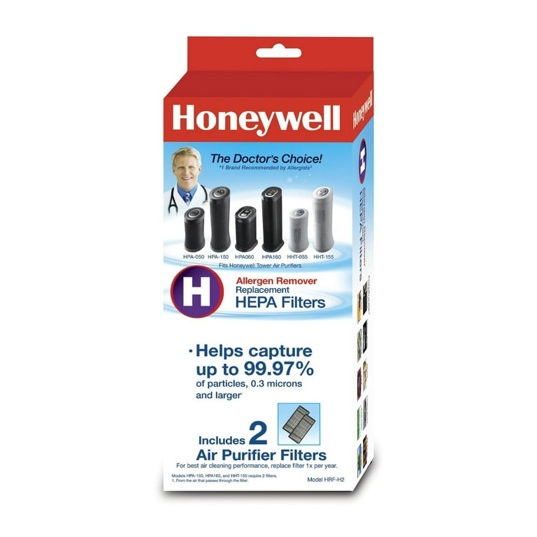 Honeywell Filter H HEPA Air Filter and Filter B Home Pre Filter 2 Pack
