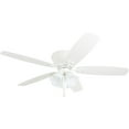thumbnail image 1 of Honeywell Glen Alden 52" White Indoor Ceiling Fan with Light, 5 Blades, Pull Chains & Reverse Airflow, 1 of 11