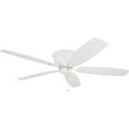 thumbnail image 1 of Honeywell Glen Alden 52" White Low Profile Ceiling Fan with 5 Blades, Pull Chain Control & Reverse Airflow, 1 of 13