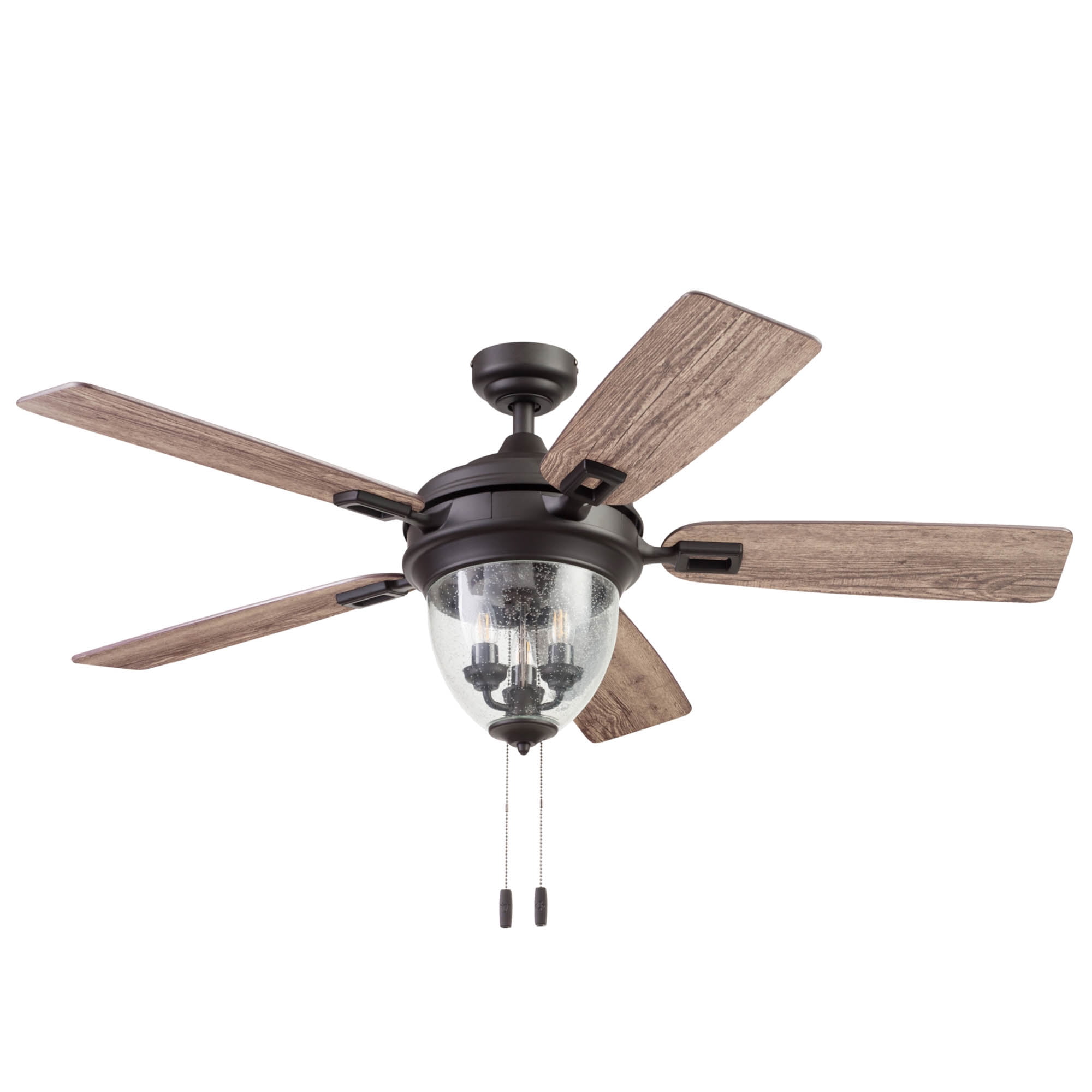 Glencrest 52" Iron LED Craftsman Ceiling Fan with Reversible Blades