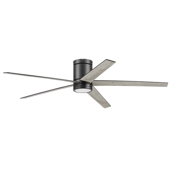 Honeywell Graceshire 60 Inch Ceiling Fan with LED Light and Remote Control, Matte Black