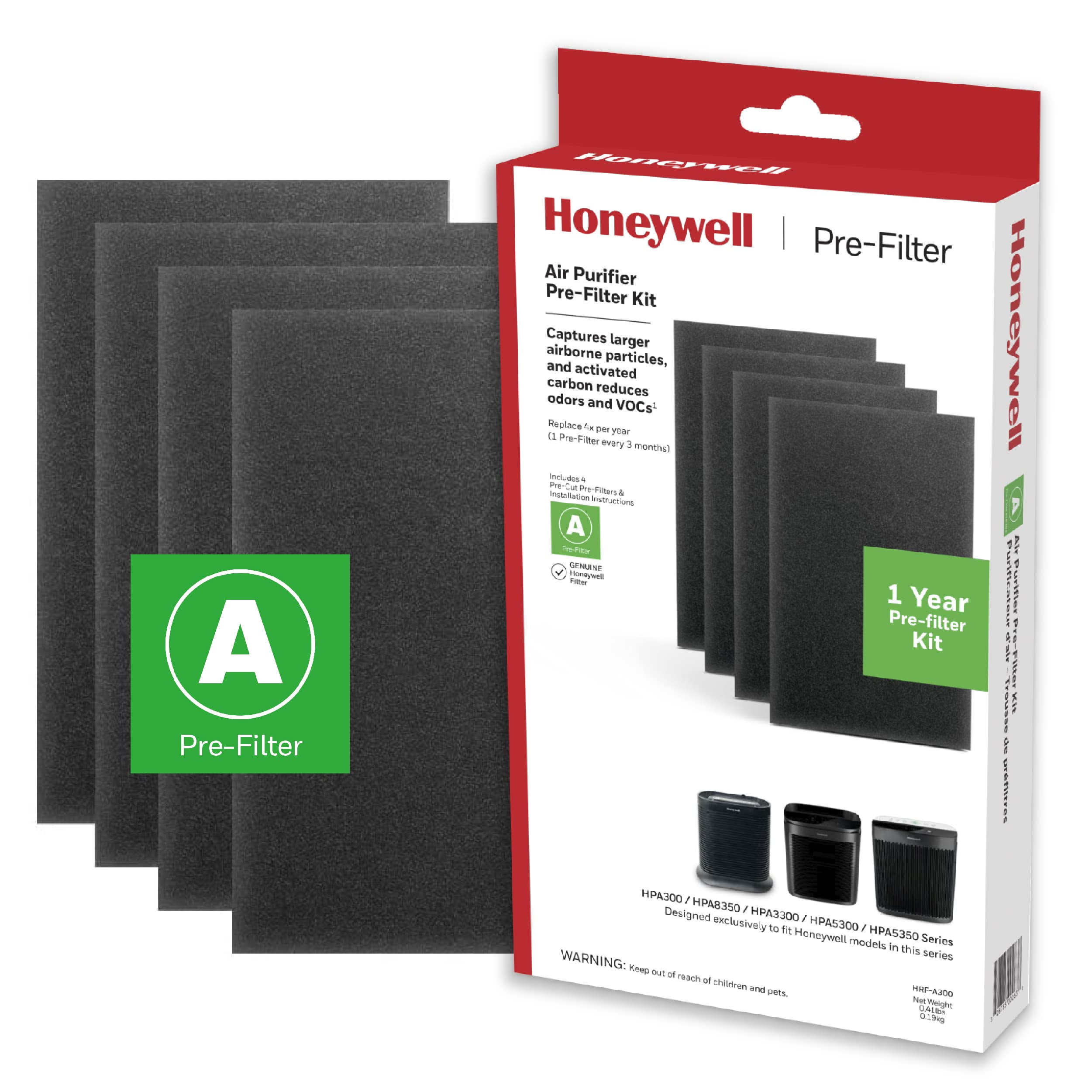 Honeywell HRFA300 PreCut Carbon Prefilter for Air Purifiers HPA5300