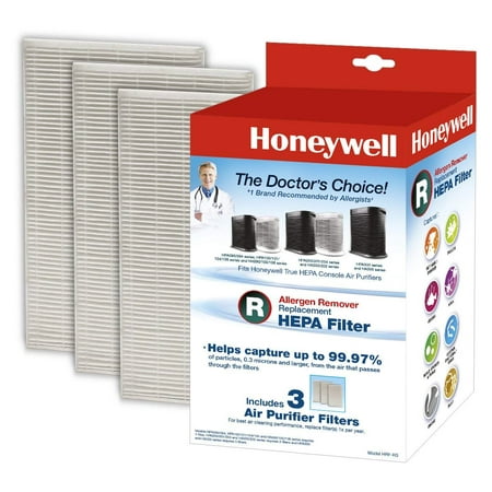Honeywell HRF-R3 Filter R True HEPA Replacement Filter - 3 Pack