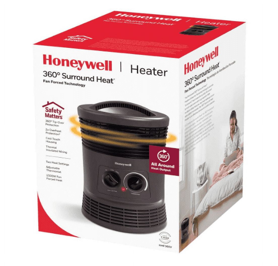 Honeywell HHF360B 1500W 360° Surround Home Space Electric Indoor Heater