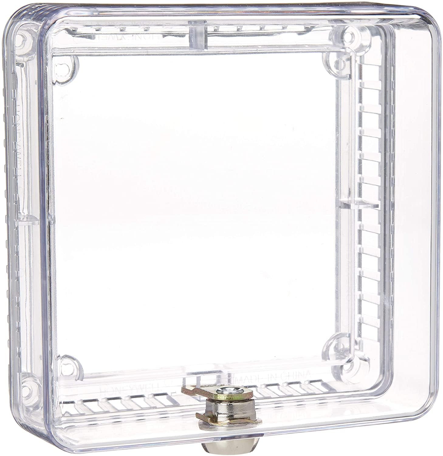 Clear Plastic Thermostat Guard with Key Lock