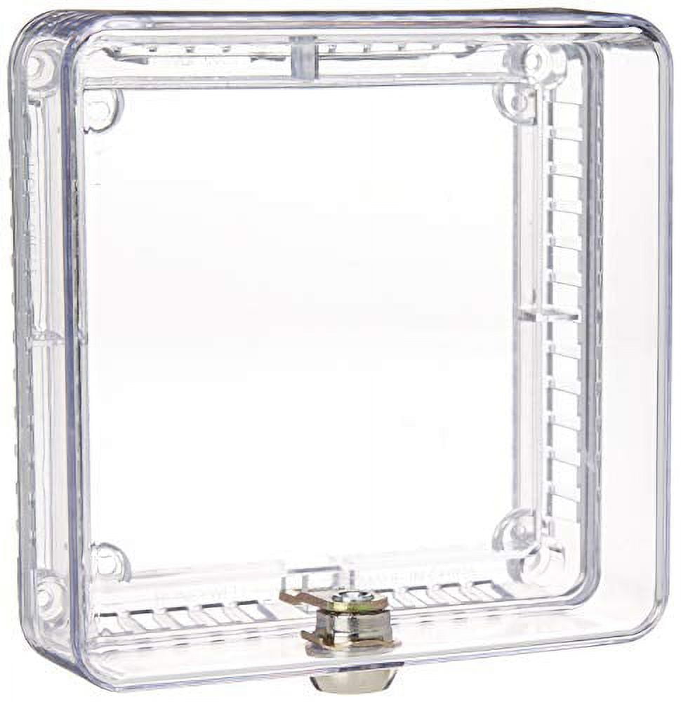Clear Plastic Thermostat Guard with Key Lock