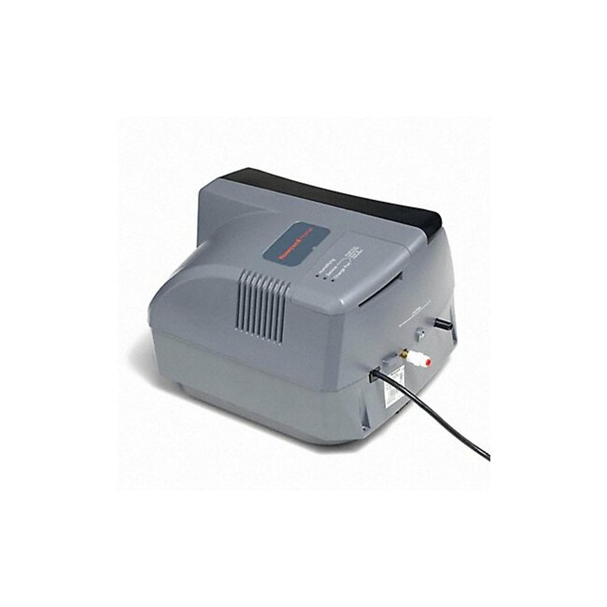 Gray and Black Mobile Evaporative Humidifier with Humidistat