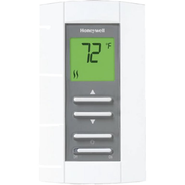 Honeywell, Line Voltage Thermostat, 240V, Digital LCD Display