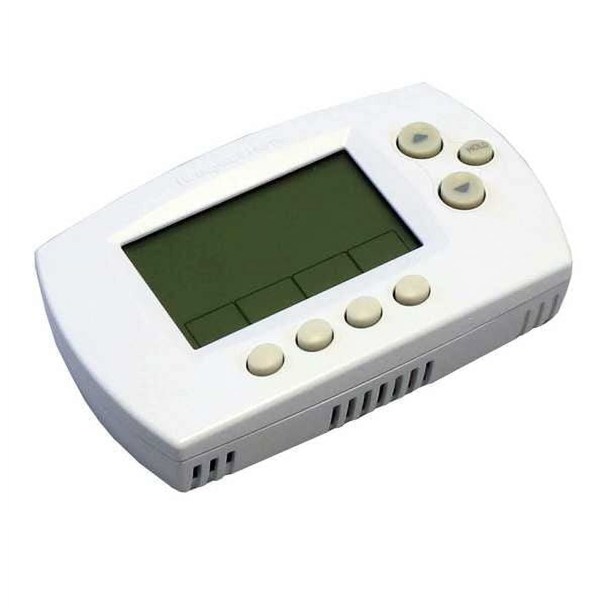 White Digital Programmable Wireless Thermostat with Mounting Hardware