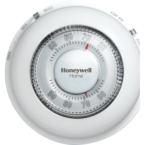 Honeywell Home Mercury-Free Round Thermostat - Single Pack — Residential Use, Standard Application