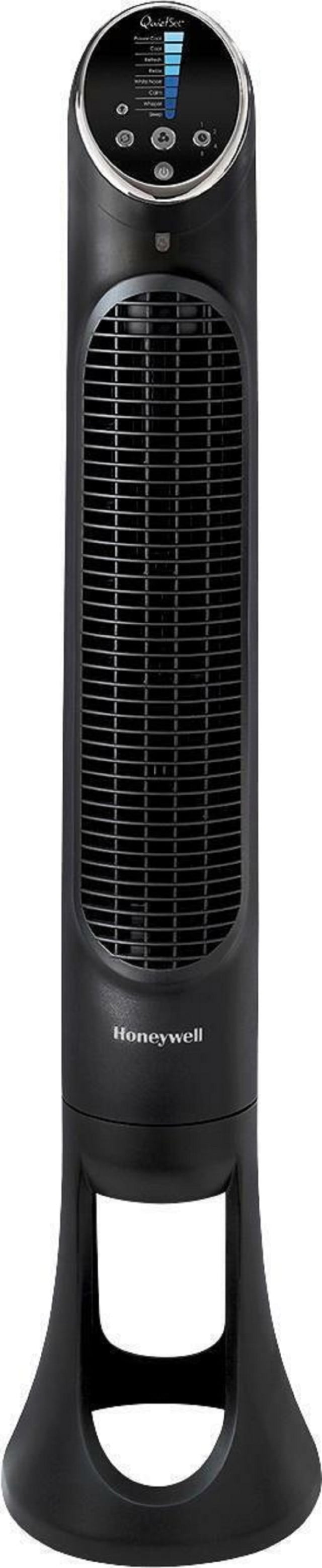 Black Digital Oscillating Tower Fan with Remote Control