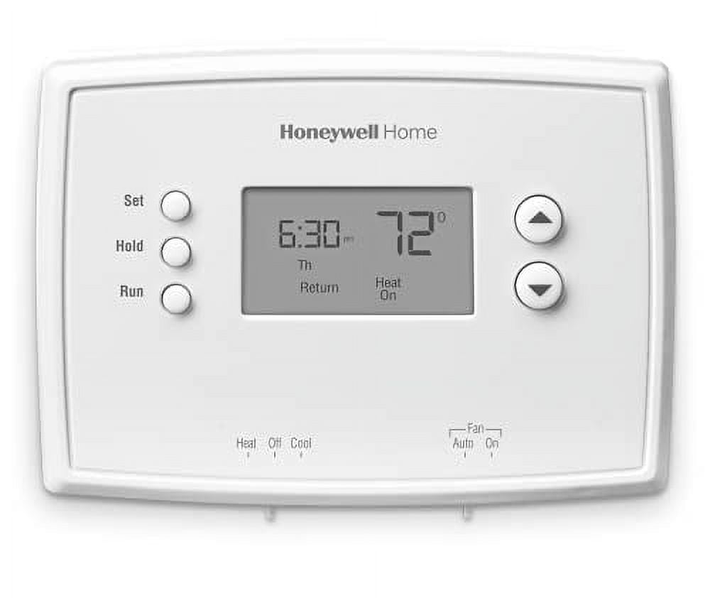 Honeywell White Digital Programmable Thermostat with Heat Pump