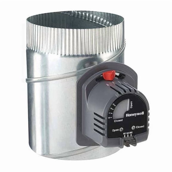 Honeywell Home Round Damper,Gr/Rd/Steel,12 in. Dia. ARD12TZ