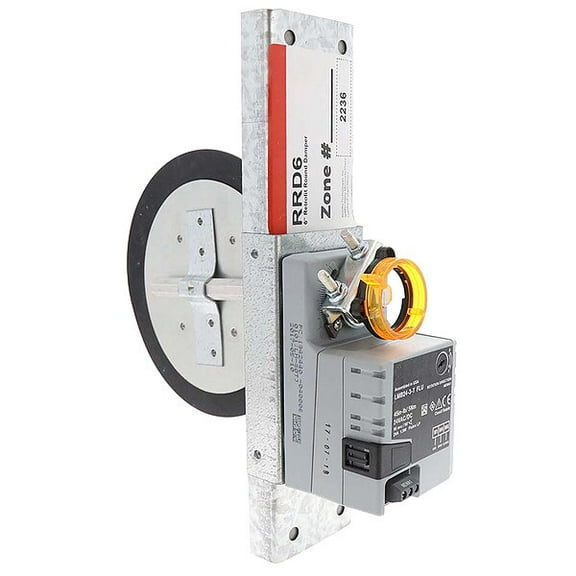 (Price/Each)Honeywell RRD6 6" Retrofit Round Damper, Slides Into 6" Rigid Round Duct For Easy Retrofit Zoning
