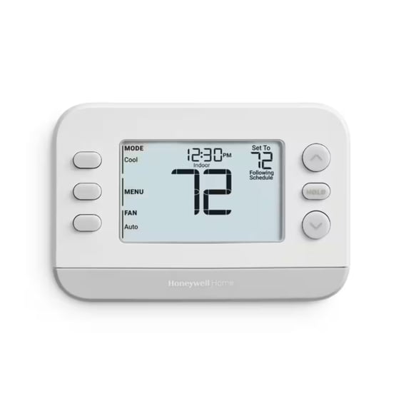 Honeywell Home X2P Flex Schedule Heating and Cooling Push Button Programmable Thermostat
