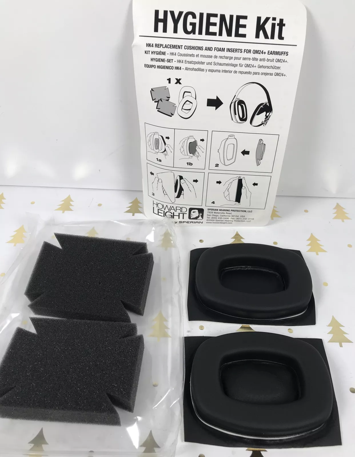 Honeywell Howard Leight Hk4 Qm24 Ear Muff Pad Kit Hygiene Sperian Earmuffs New