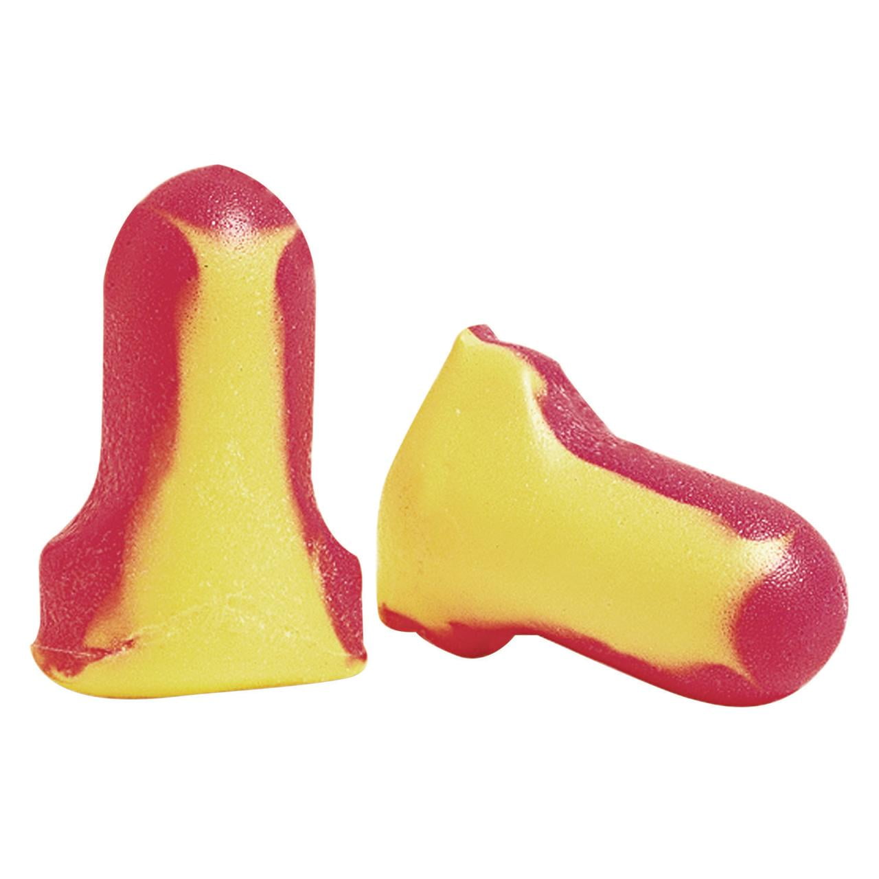 Howard Leight by Honeywell LL-1 200 Pairs 32NRR Cordless Laser Lite Single-Use Earplugs - Magenta/Yellow