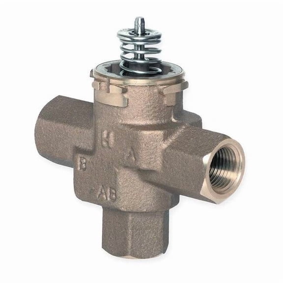 Honeywell Hydronic Globe Valve,Three-Way,1/2 in VCZNB6100