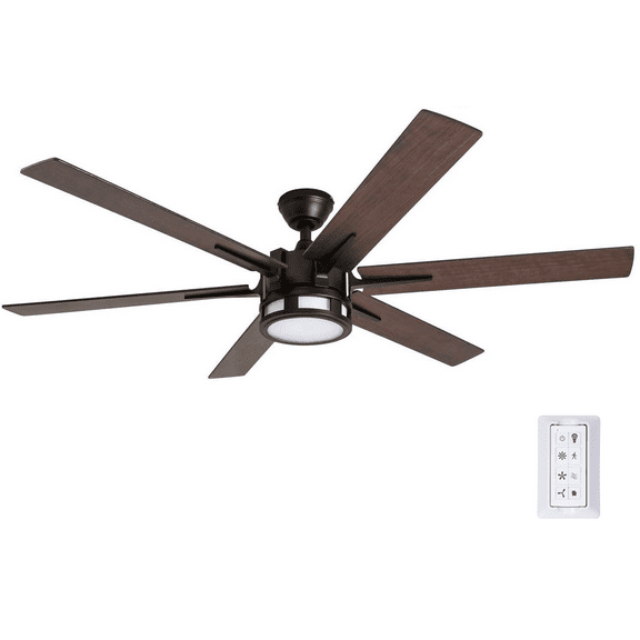 Honeywell Kaliza 56-Inch Espresso Bronze Indoor LED Ceiling Fan with Remote