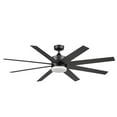thumbnail image 1 of Honeywell 62 Inch Modern Ceiling Fan LED Remote 8 Blade Indoor Outdoor Dual Mount Black, 1 of 18