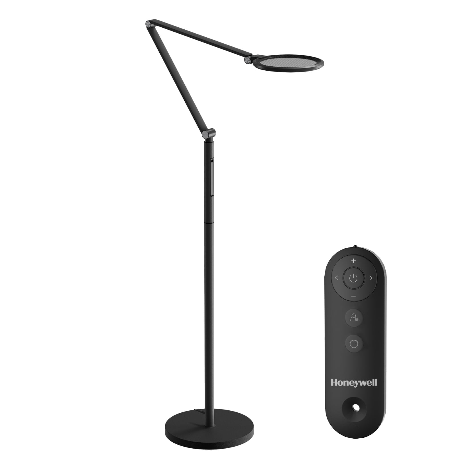 Black Adjustable LED Floor Lamp with Remote Control