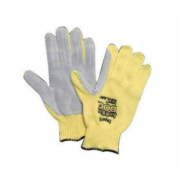 Honeywell Ladies Yellow Junk Yard Dog Standard Weight Cut Resistant Gloves With , Kevlar Lined And PVC Coating