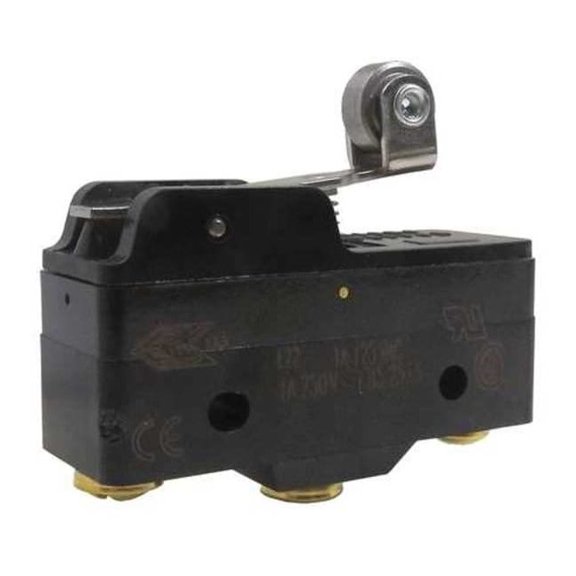 Snap Action Switch, Lever, Roller Actuator, SPDT, 1 A at 240 V AC Contact Rating