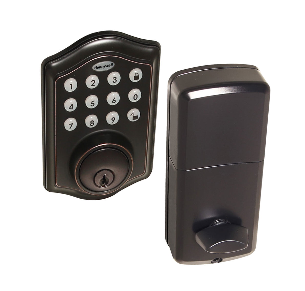 Honeywell Locks, Electronic Entry Deadbolt with Keypad, Oil Rubbed