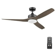 Honeywell Lynton 52 Ceiling Fan w/ Remote, Reversible Blades, Matte Black