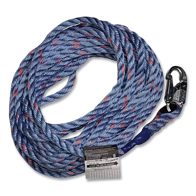 Honeywell Miller 493-195R-2-75FTWH 5-8 in. Lanyard with Thimbles