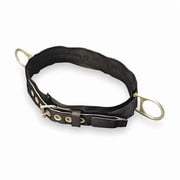 Body Belt, 2 D-Rings, Hips Location, Stainless Steel, Includes Padding Yes ,L 2NA/LBK