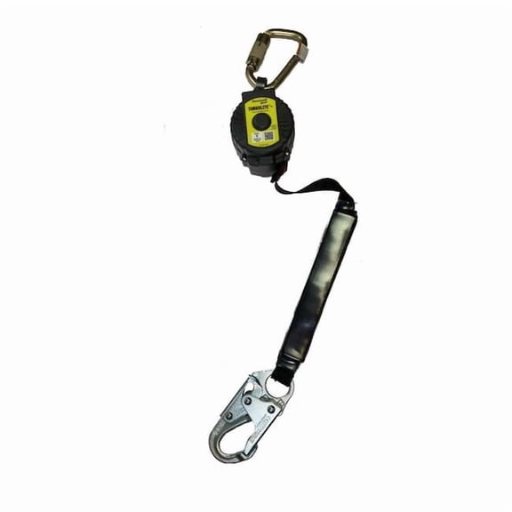 TurboLite+ Personal Fall Limiter, 6 ft. Length, Carabiner, Steel, 2 Leg(s), 420 lb Weight Capacity