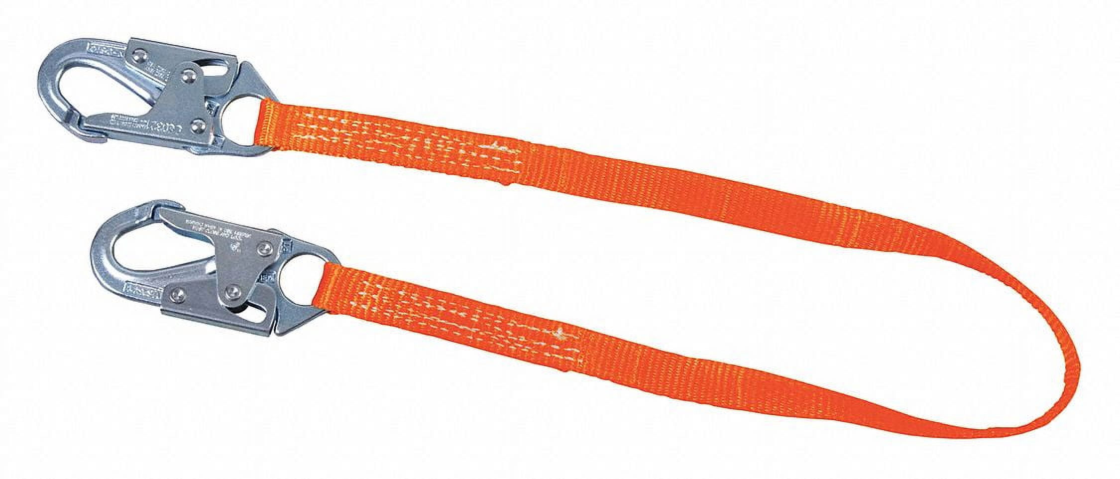 Miller By Honeywell 6-Foot Web Positioning & Restraint Lanyard - Polyester Safety Lanyard With Locking Snap Hook