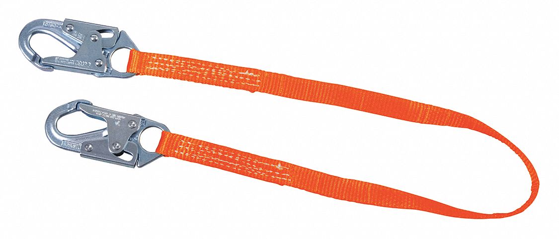 Miller Honeywell 6-Foot Web Positioning & Restraint Lanyard – Polyester Safety Lanyard With Locking Snap Hook