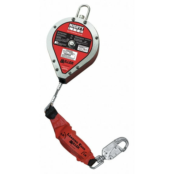 Honeywell Miller Self-Retracting Lifeline,Red RLS30G-Z7/LE/30FT