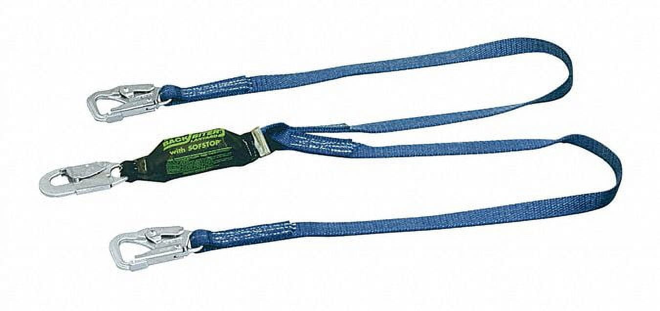Honeywell Miller ShockAbsorbing Lanyard,6 ft.,310 lb. 8798BD/6FTBL
