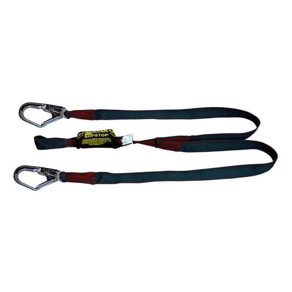 Honeywell Miller Shock-Absorbing Lanyard,Black 8799KR-Z7/6FTBK